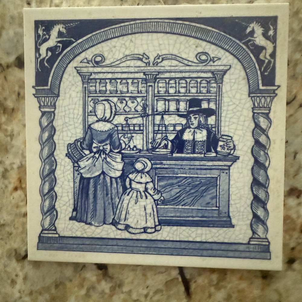 Vintage Delft Tile